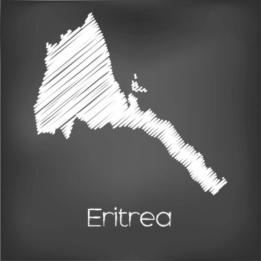 Eritre ülke karalanmış Haritası
