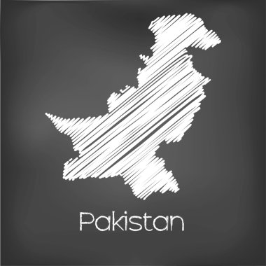 Karalanmış ülke Pakistan Haritası