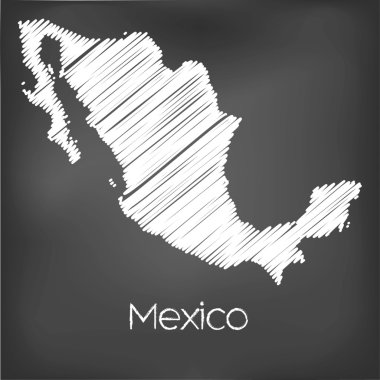 Karalanmış ülke Meksika Haritası