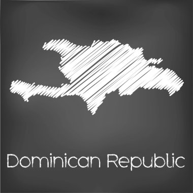 Karalanmış ülke Dominik Cumhuriyeti haritası