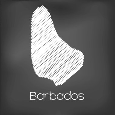 Barbados ülke karalanmış Haritası