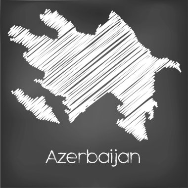 Karalanmış ülke Azerbaycan Haritası