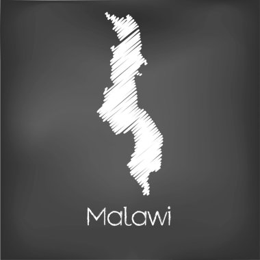 Malavi ülke karalanmış Haritası