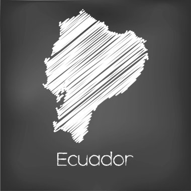 Karalanmış ülke Ekvador Haritası