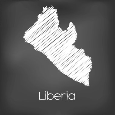 Liberya ülke karalanmış Haritası