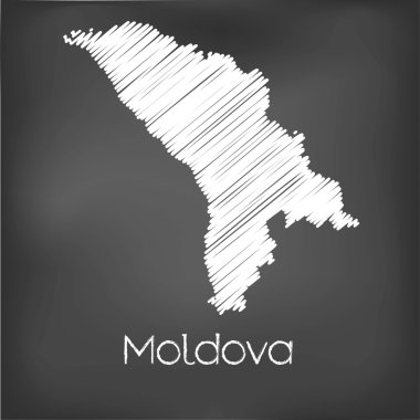 Karalanmış ülke Moldova Haritası