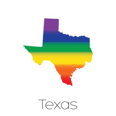 LGBT bayrak Devlet Texas içinde