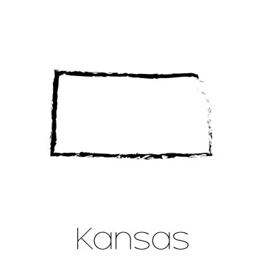 Kansas eyaleti karalanmış şekli