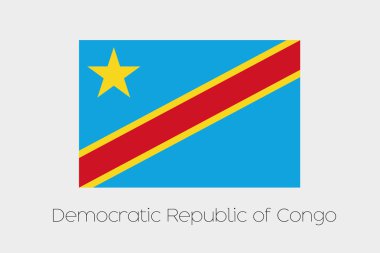 Democrati ülkenin adı ile bayrak çizimi