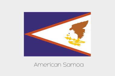 Amerikan ülkenin adı ile bayrak çizimi 