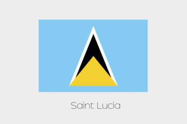 Saint Luc ülkenin adı ile bayrak çizimi