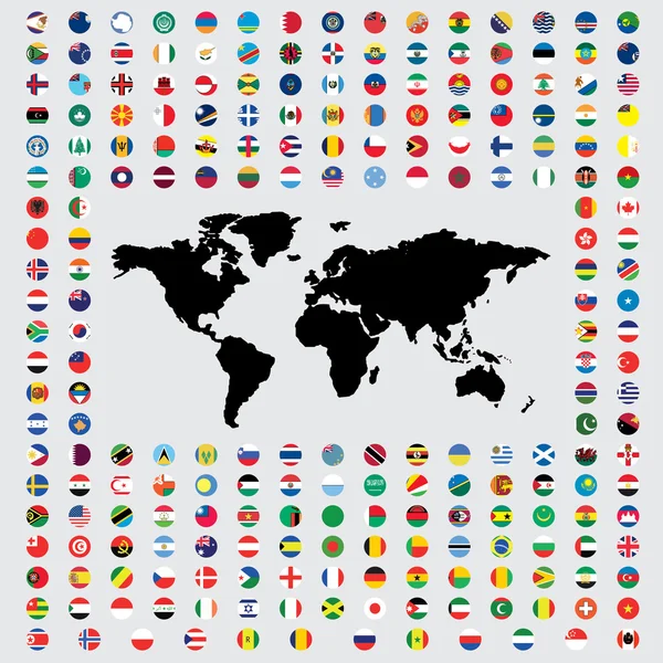 Illustrations des Drapeaux du Monde — Image vectorielle