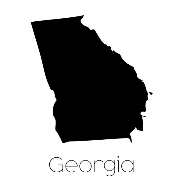 Illustrated Shape of the State of Georgia — Stock Vector