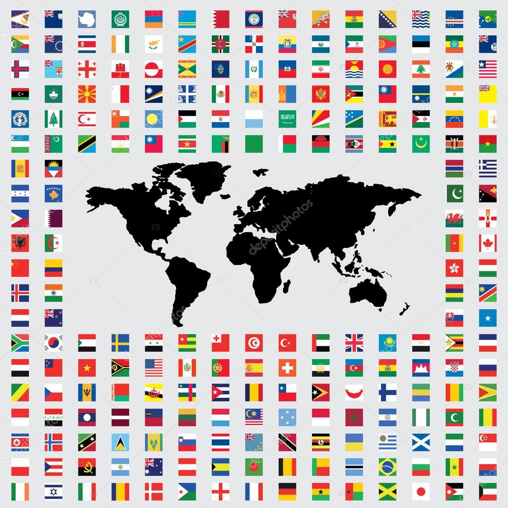 Illustrations of the Flags of the World