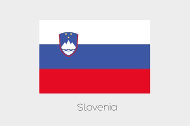 Slovenya ülkenin adı ile bayrak çizimi