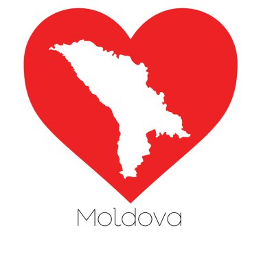 Şekli ile kalp resmi Moldova