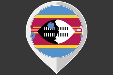 İşaretçi Svaziland bayrağı ile