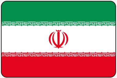 Köşeleri yuvarlatılmış ve siyah dışarı düz tasarlamak bayrak