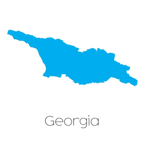 Синяя форма с названием страны Грузия — стоковое фото