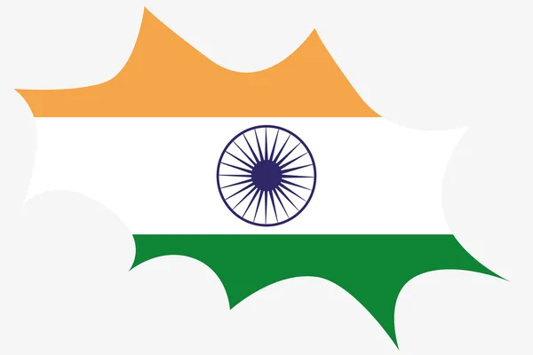 Patlama zekâ Hindistan bayrağı — Stok fotoğraf