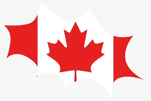 Výbuch vtip kanadská vlajka — Stock fotografie