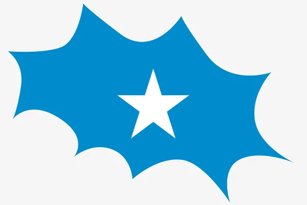 Robbanás wit Szomália zászlaja — Stock Fotó