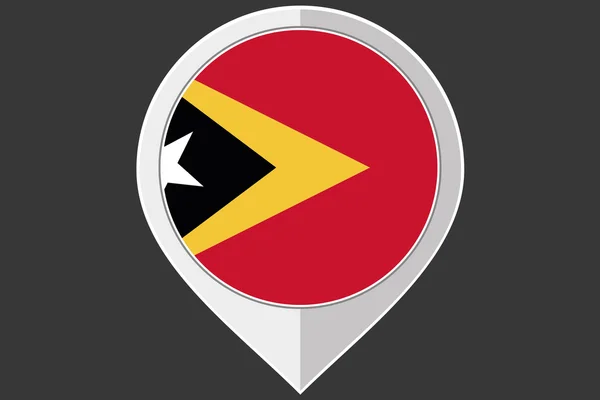 Ponteiro com a bandeira de Timor-Leste — Fotografia de Stock