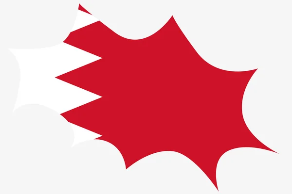 Explosión con la bandera de Bahréin — Foto de Stock