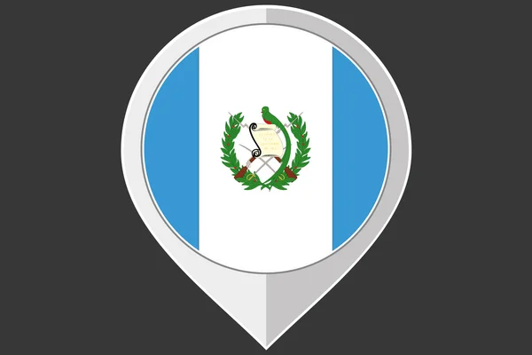 Aanwijzer met de vlag van Guatemala — Stockfoto