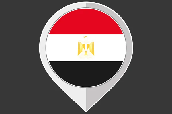 Aanwijzer met de vlag van Egypte — Stockfoto