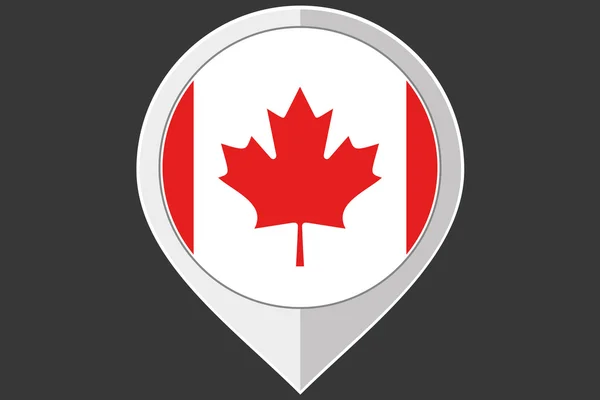 Pointer with the flag of Canada — Stock Photo, Image