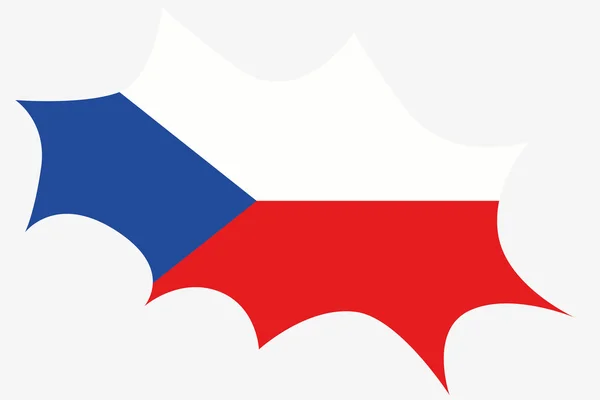 Explosion med flaggan för Tjeckien — Stockfoto