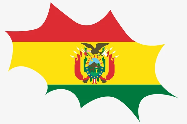 Explosion med flaggan för Bolivia — Stockfoto