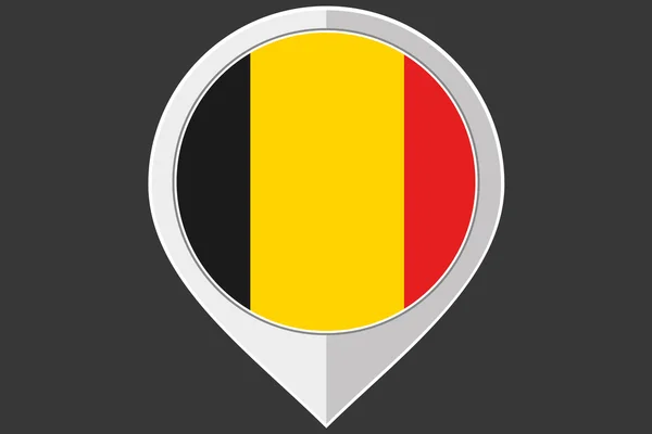 Ukazatel s vlajkou Belgie — Stock fotografie
