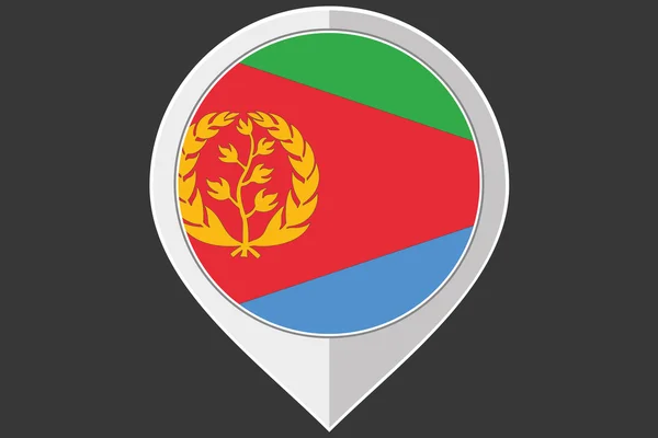 Pointer with the flag of Eritrea — Stock Photo, Image