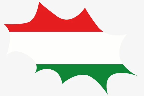 Explosion wit the flag of Hungary — Stock Photo, Image