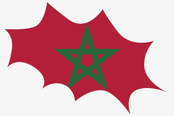 Explosion avec le drapeau du Maroc — Photo