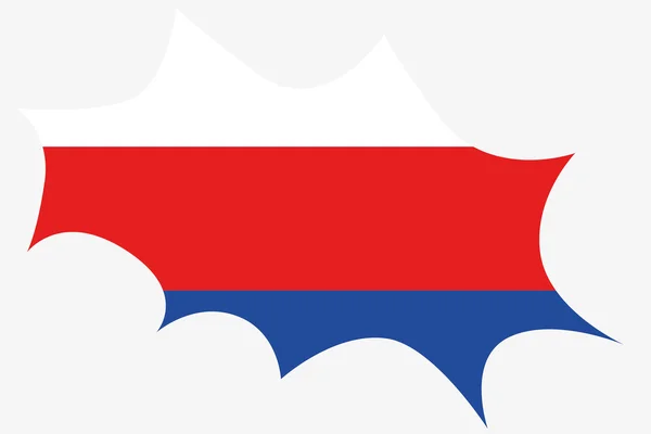 Explosion med flaggan för Serbien — Stockfoto