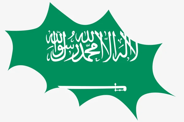 Eksplozja dowcip flaga Arabii Saudyjskiej — Zdjęcie stockowe