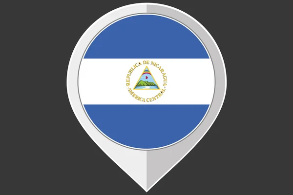 Δείκτη με τη σημαία της Νικαράγουας — Φωτογραφία Αρχείου