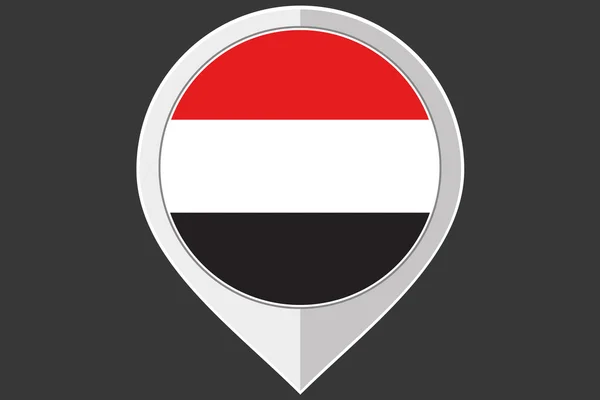 Pointeur avec le drapeau du Yémen — Photo