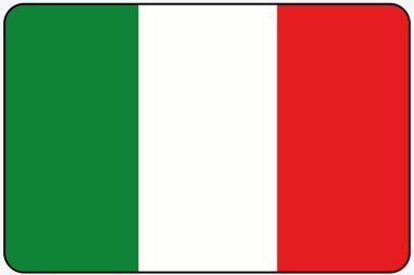 Köşeleri yuvarlatılmış ve siyah dışarı düz tasarlamak bayrak