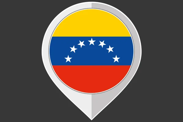 ベネズエラの旗を持つポインター — ストック写真
