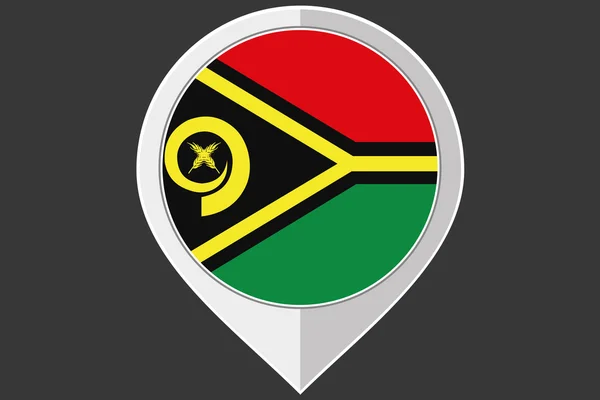 Pointeur avec le drapeau de Vanuatu — Photo