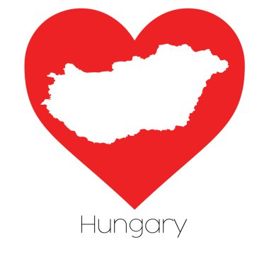 Şekli ile kalp resmi Macaristan