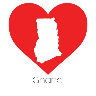 Şekli ile kalp resmi Gana