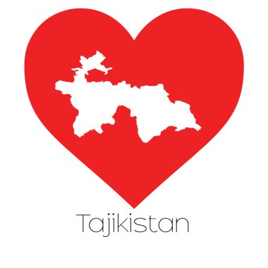 Şekli ile kalp resmi Tacikistan