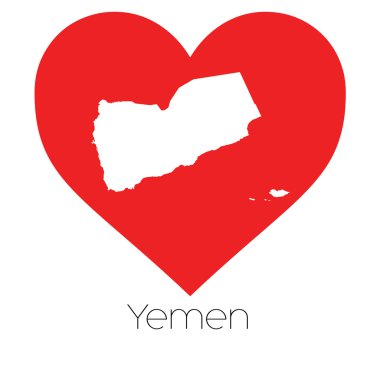 Şekli ile kalp resmi Yemen
