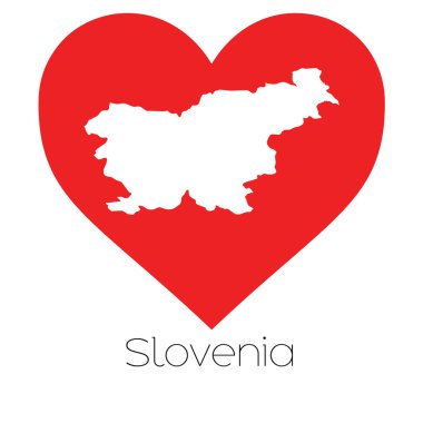 Şekli ile kalp resmi Slovenya