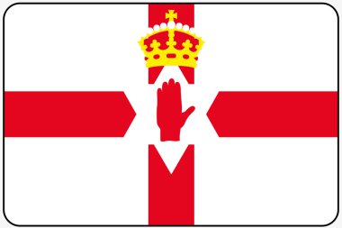 Köşeleri yuvarlatılmış ve siyah dışarı düz tasarlamak bayrak